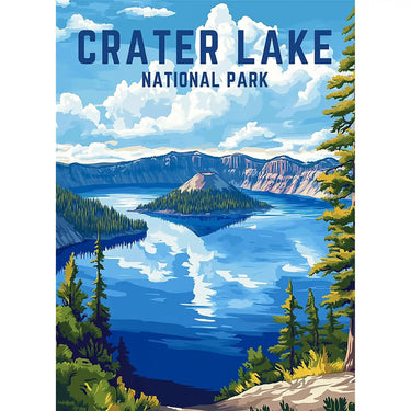 Crater Lake National Park Puzzle by MakeYourPuzzles